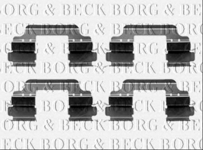 BORG & BECK bbk1237 -  Комплектующие, колодки дискового тормоза